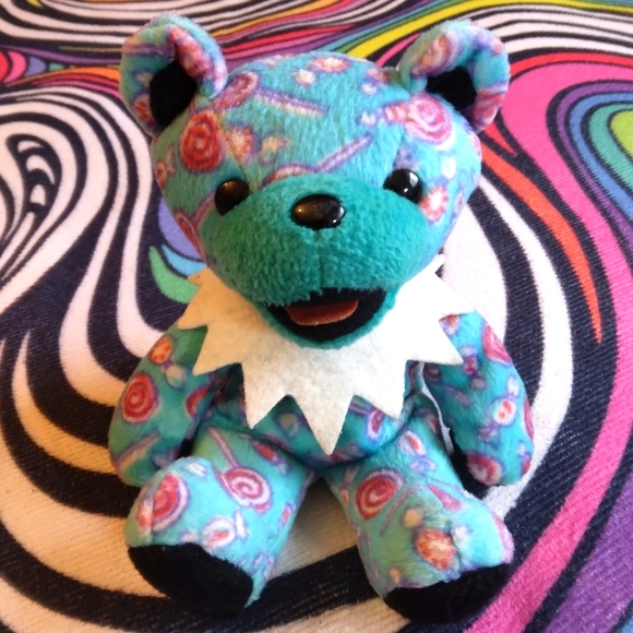 Liquid Blue Other - Grateful Dead Bear Plushy - Treat - Vintage